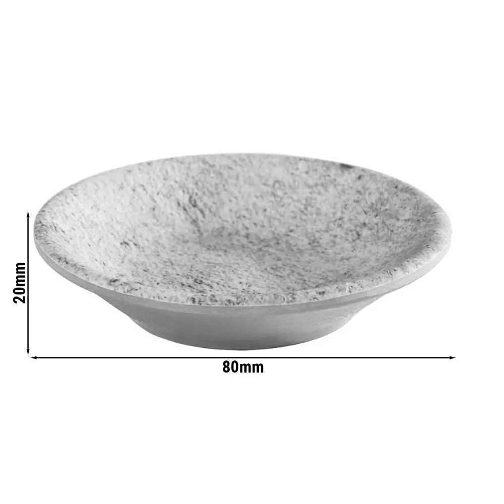 (24 бр.) Купички за сос - ELEMENT - Меламин - 10ml - Ø80mm - Сив