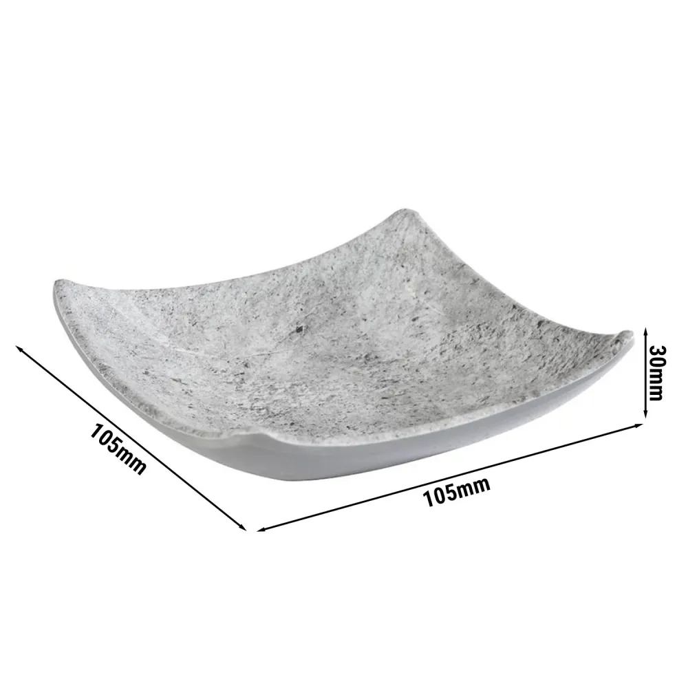 (12 бр.) Купички за сос - ELEMENT - Меламин - 40ml - кръгла - 105x105mm - Сив