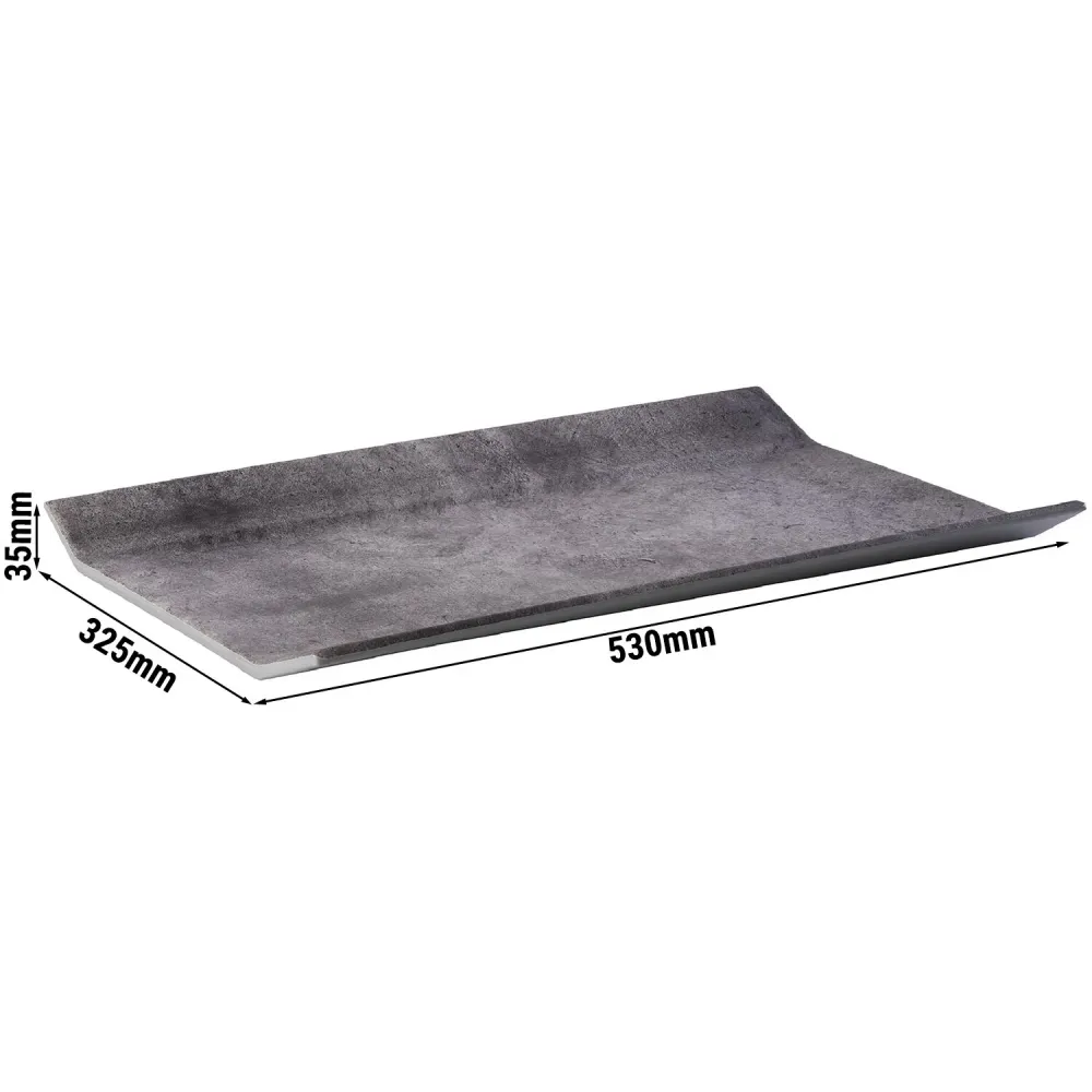(6 бр.) Гастронорм тава GN 1/1 - ELEMENT - Меламин - 530x325mm - Дълбочина: 35mm - Сив