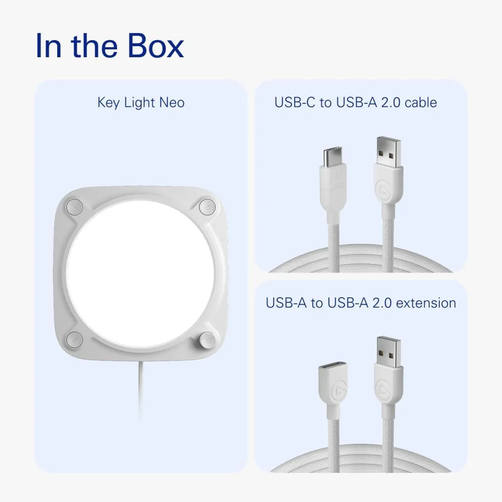 Осветление Elgato Key Light Neo без стойка за монтаж - White