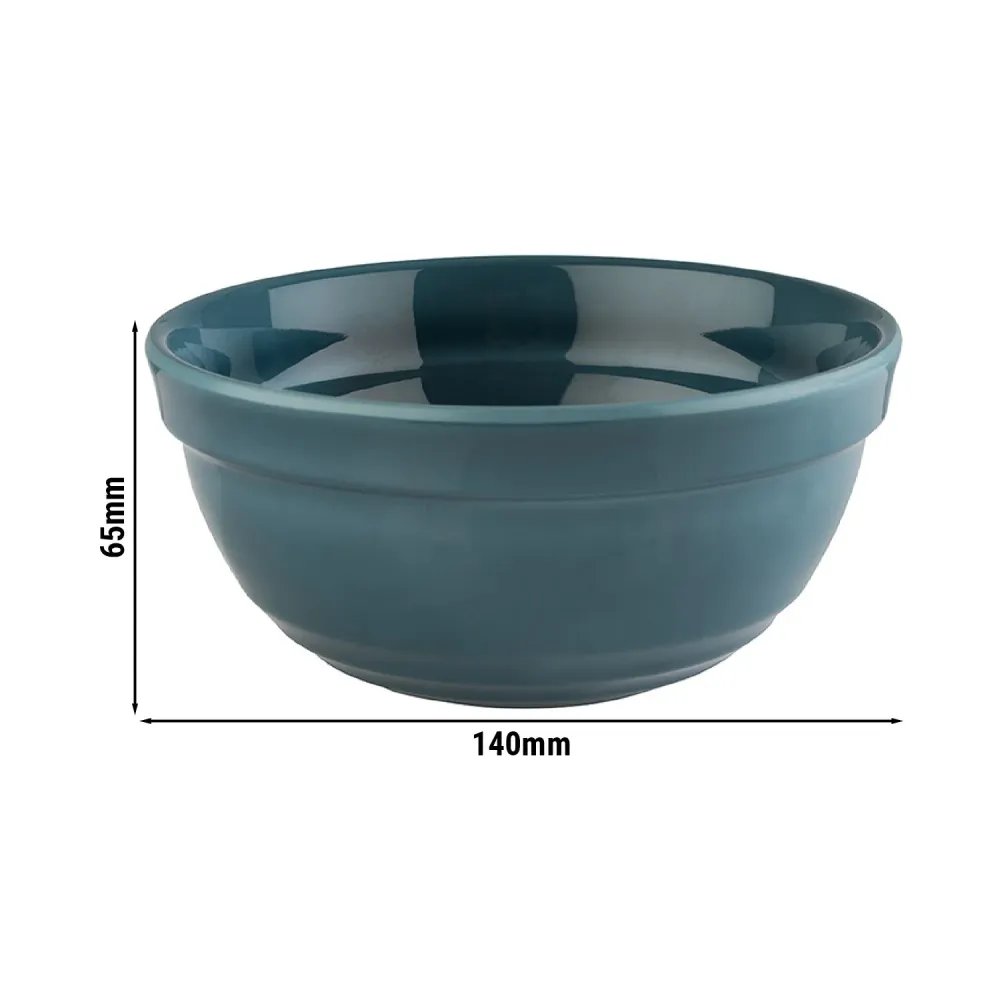 (6 бр.) Купичка - EMMA - Меламин - 0.5L - Ø 140mm - Дълбочина: 65mm - Синьо