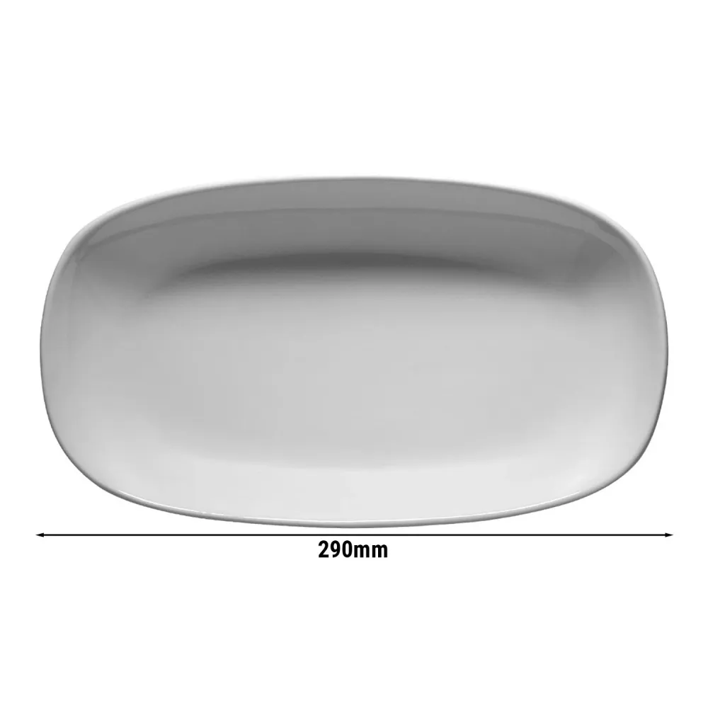 (24 бр.) ENTITY - Овална чиния - Порцелан - 290x290mm - Бял