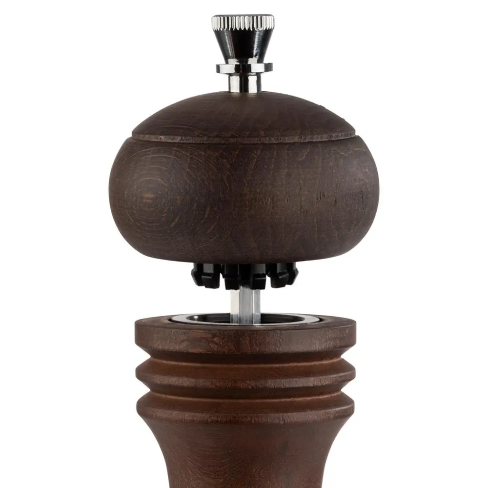 (12 бр.) Мелници за сол и пипер - ETERNAL - Дърво - Височина: 155mm - Тъмнокафяво