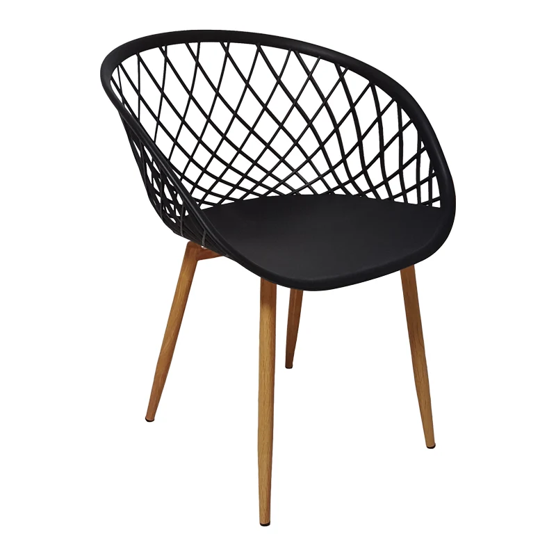 Комплект трапезна маса и столове Ezra-Cuba от 3 pp-mdf цвят черно-сонома 70x70x75см