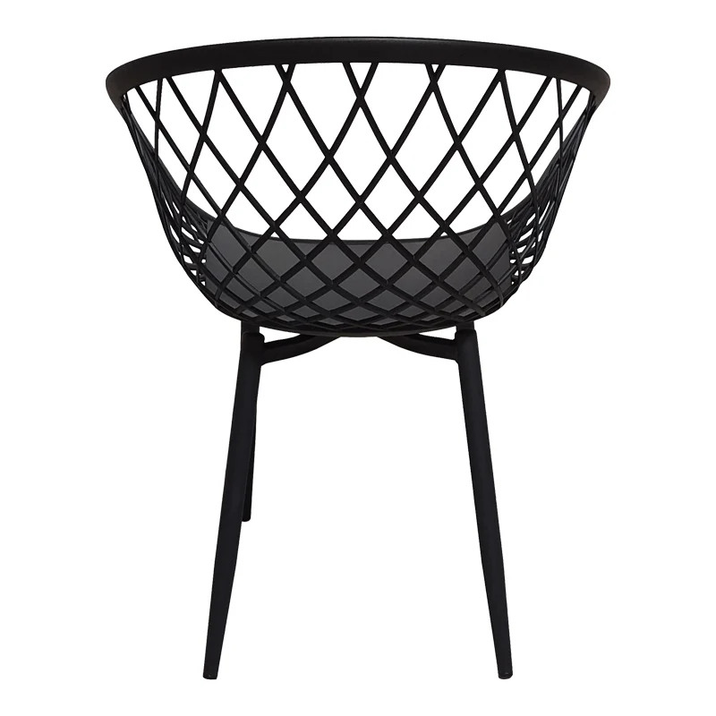 Комплект трапезна маса и столове Ezra-Cuba от 3 pp-mdf цвят черно-сонома 70x70x75см