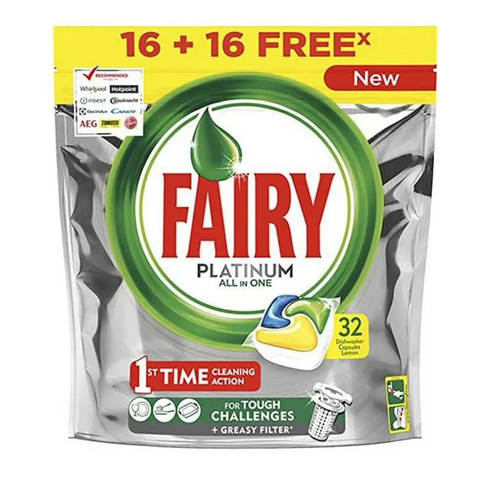 Капсули за съдомиялна Fairy All 1 Platinum Свежо (24 броя)