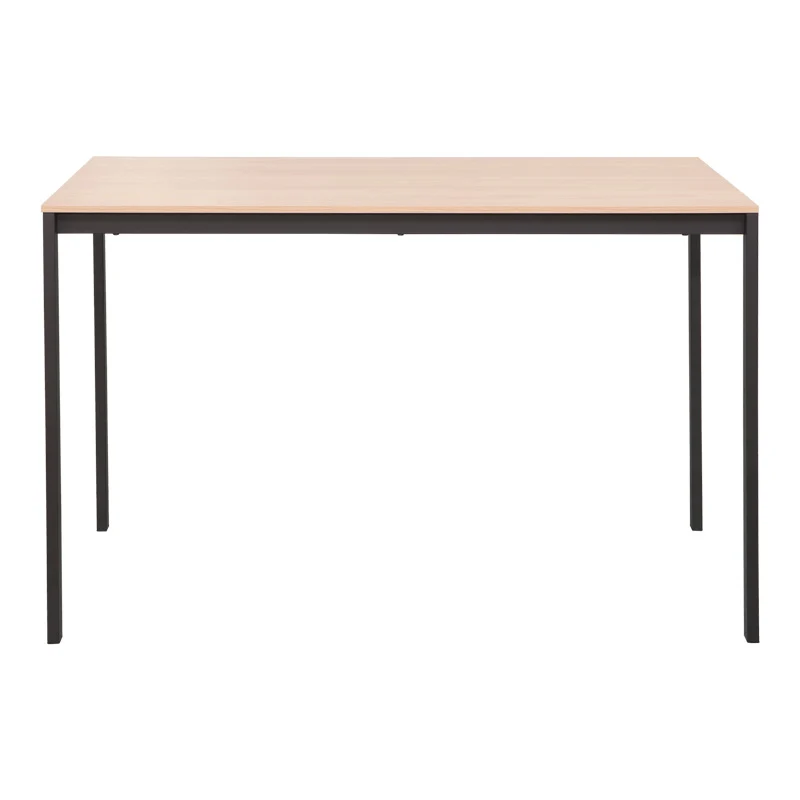 Метална маса FARAGIO в естествен - черен нюанс 120x75x75см