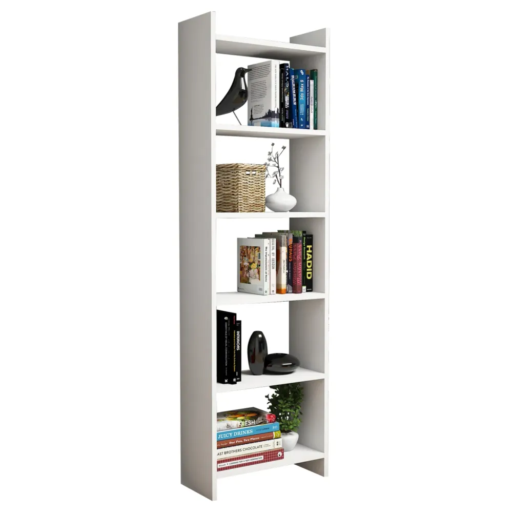 Библиотека FENSI бял цвят 48.5x22x160см