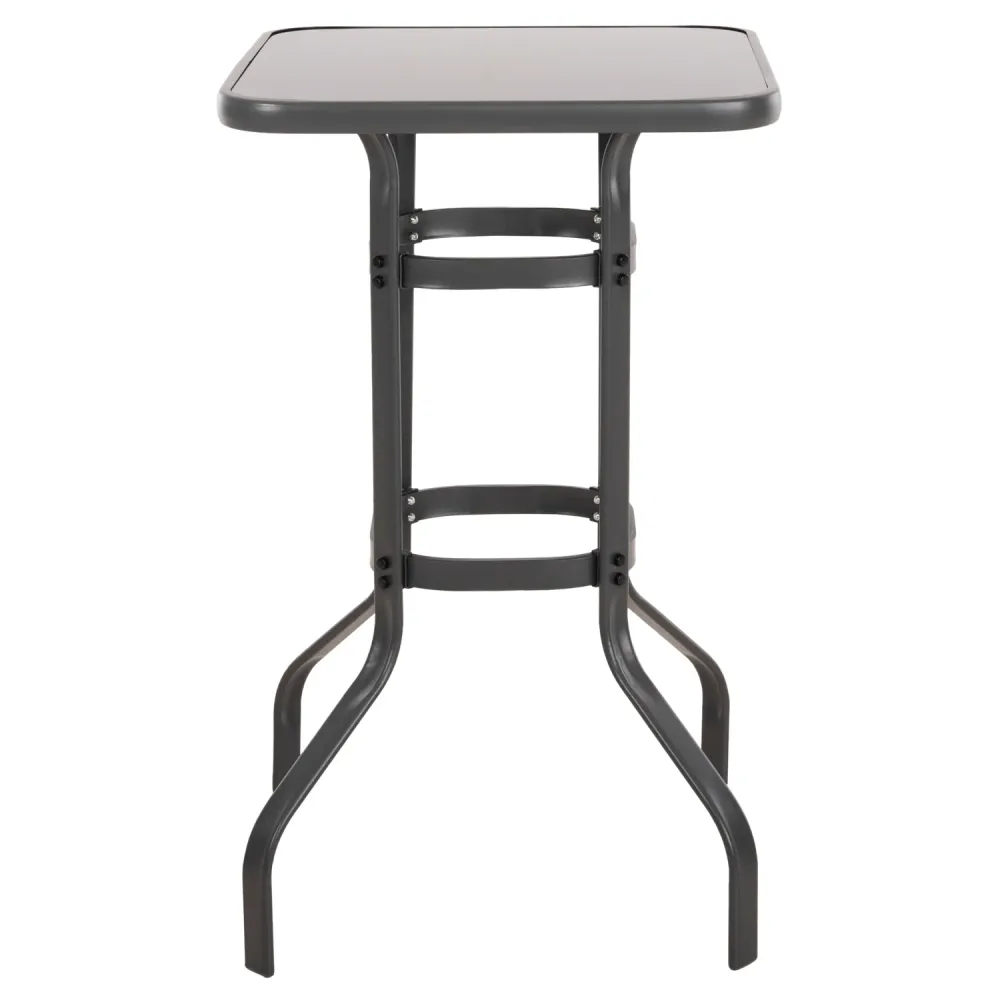 Бар маса FIGGY сив цвят 60x60x100см