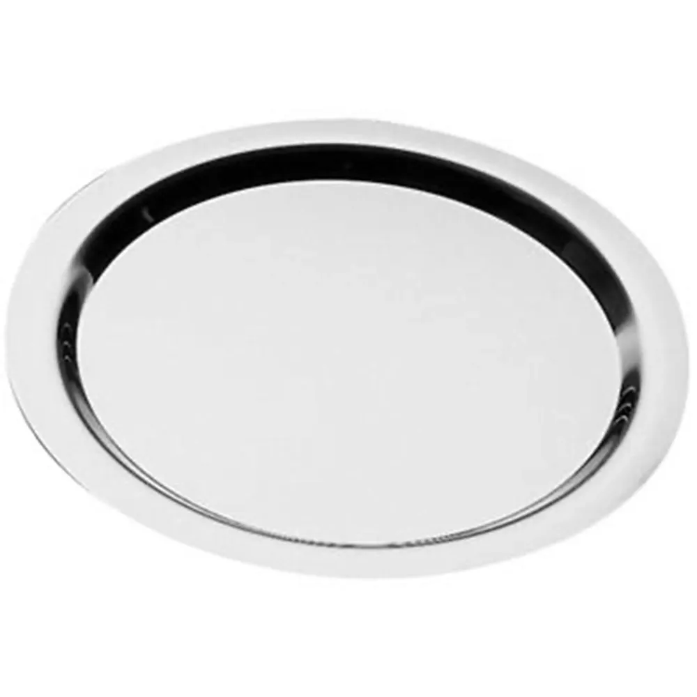 (6 бр.) Сервитьорска табла - FINESSE - Неръждаема стомана - Ø480mm - Височина: 20mm