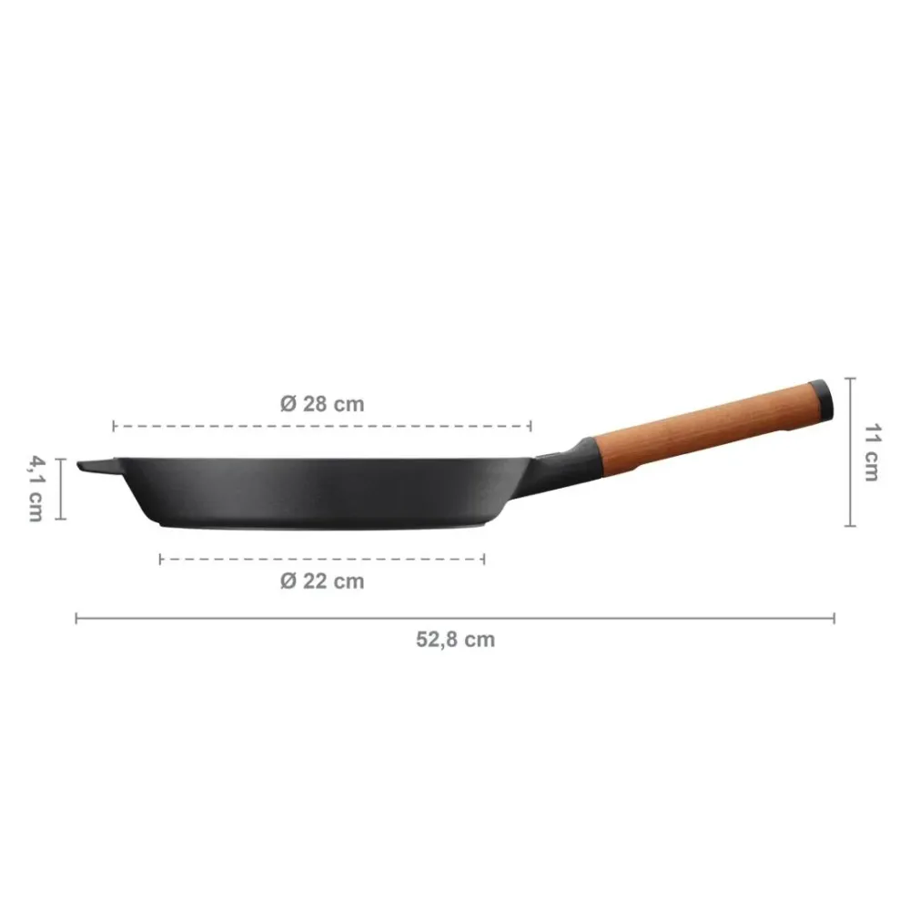 Чугунен тиган Fiskars Norden, 28 см.