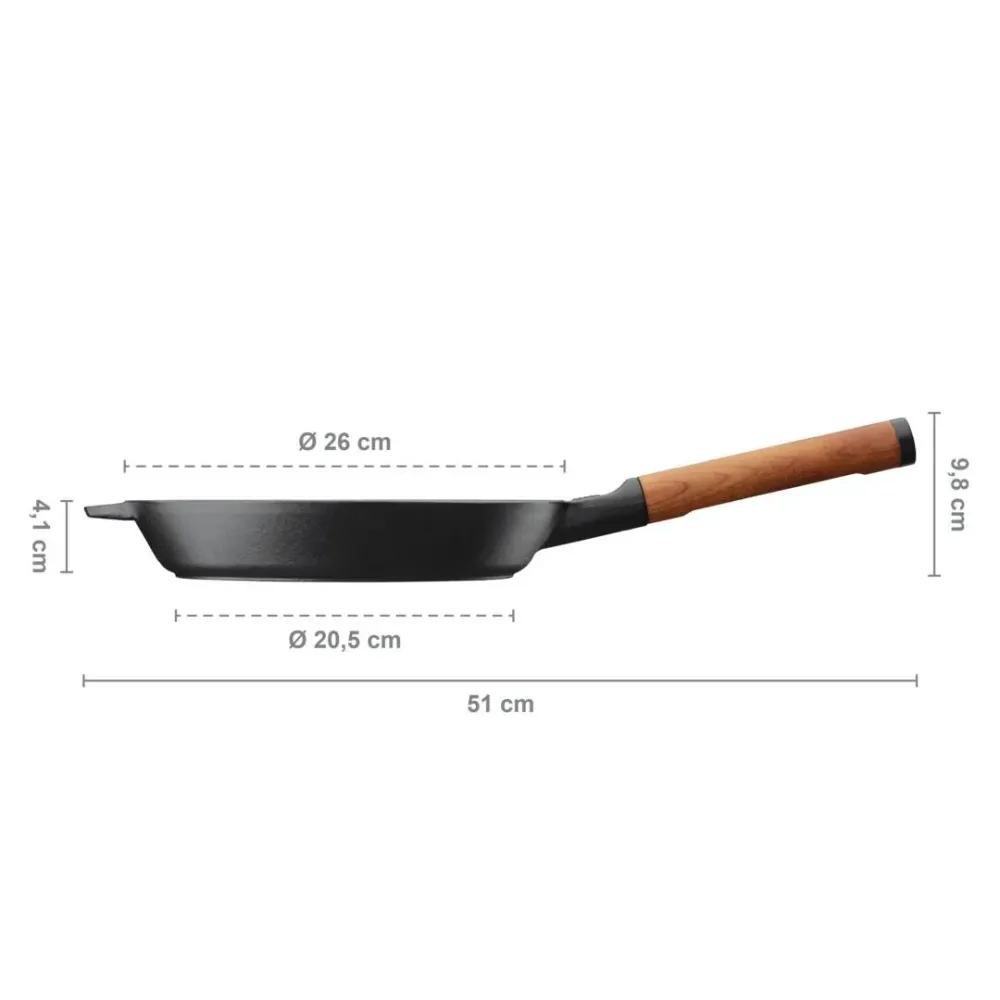 Чугунен грил тиган Fiskars Norden 26 см.