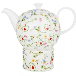 Fleurette порцеланова кана за чай 1L