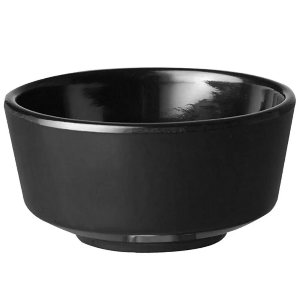 (6 бр.) Купичка - FLOAT - Меламин - 150ml - Ø 90mm - Черно
