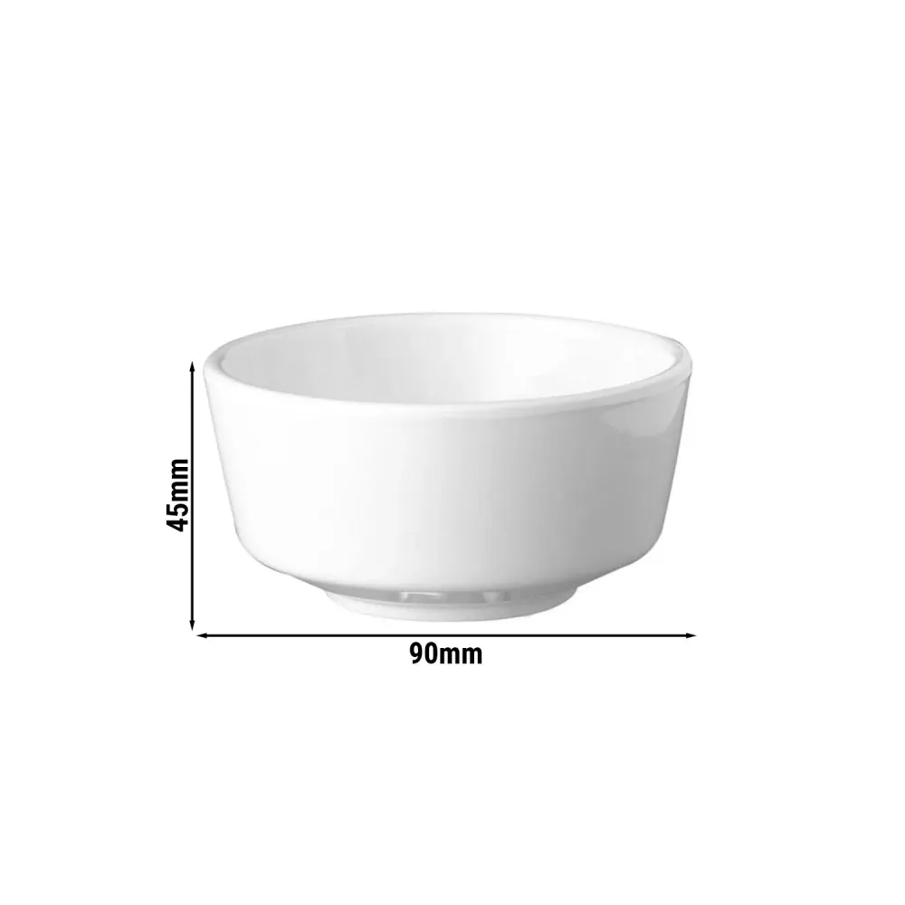 (6 бр.) Купичка - FLOAT - Меламин - 150ml - Ø 90mm - Дълбочина: 45mm - Бяло