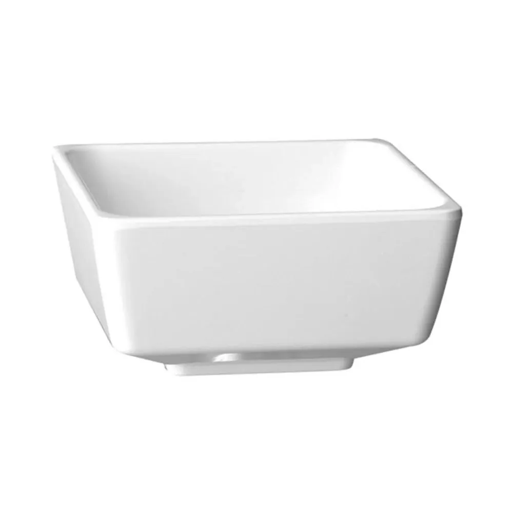 (6 бр.) Купа - FLOAT - Меламин - 1.9L - правоъгълна - 190x190mm - Дълбочина: 95mm - Бяло