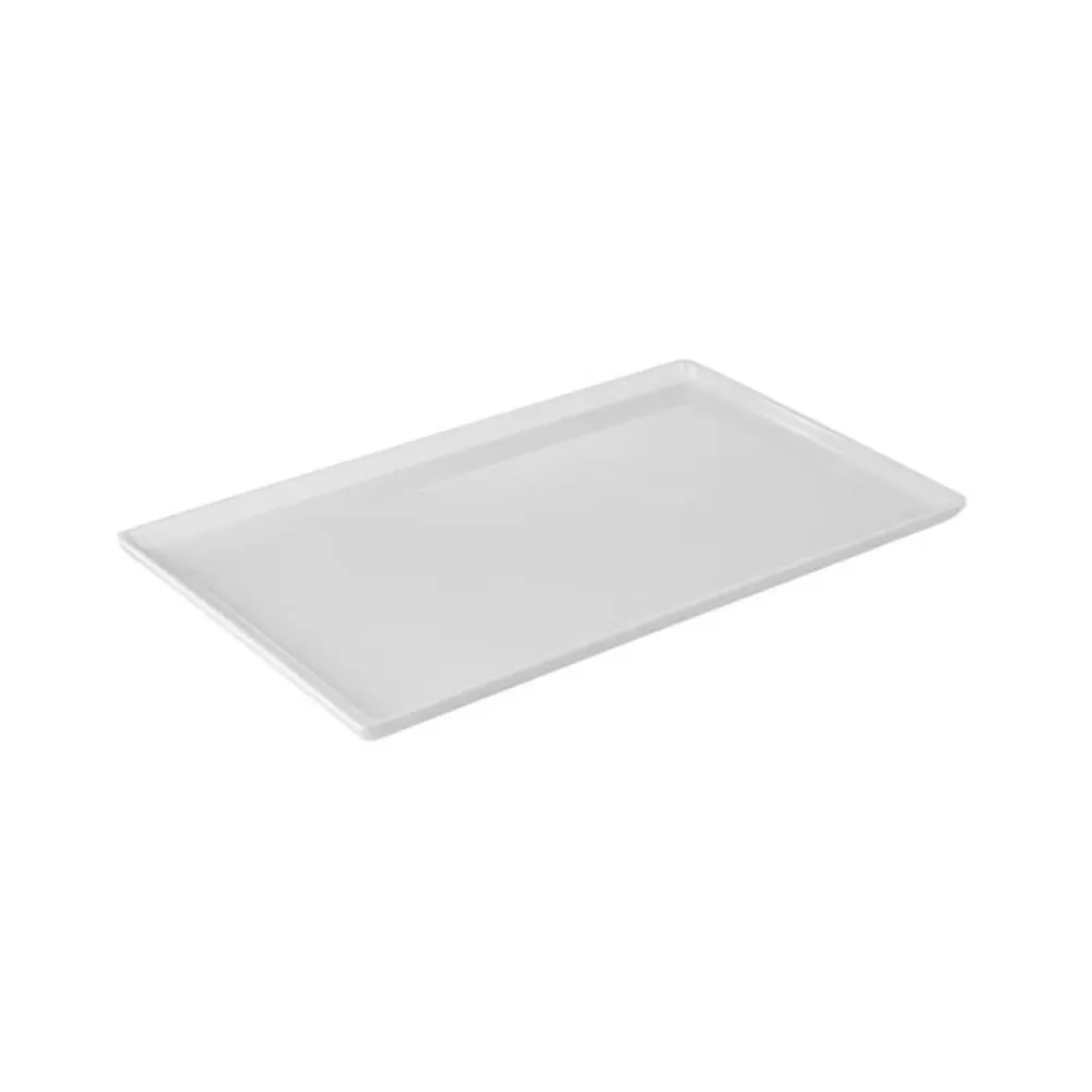 (6 бр.) Меламиново плато GN 1/2 - FLOAT - Меламин - 325x265mm - Височина: 30mm - Бял