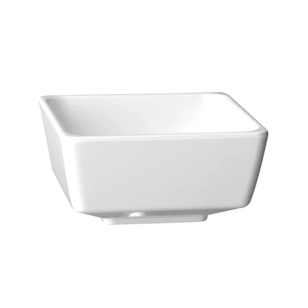 (6 бр.) Купичка - FLOAT - Меламин - 500ml - правоъгълна - 125x125mm - Дълбочина: 60mm - Бяло