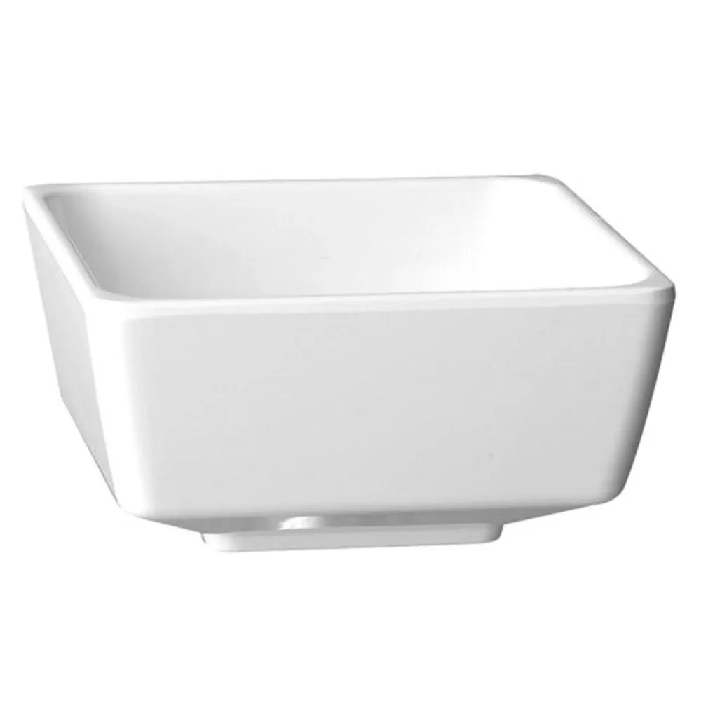 (6 бр.) Купичка - FLOAT - Меламин - 500ml - правоъгълна - 125x125mm - Дълбочина: 60mm - Бяло