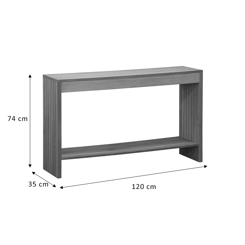 Конзола Focused MDF естествен 120x35x74см