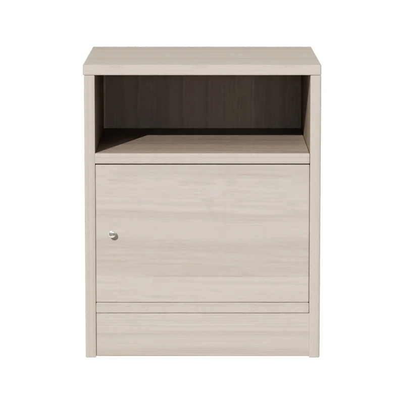 Нощно шкафче Foly с шкаф от сив дъб 40x40x50см