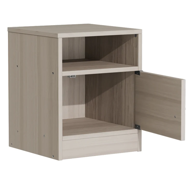 Нощно шкафче Foly с шкаф от сив дъб 40x40x50см