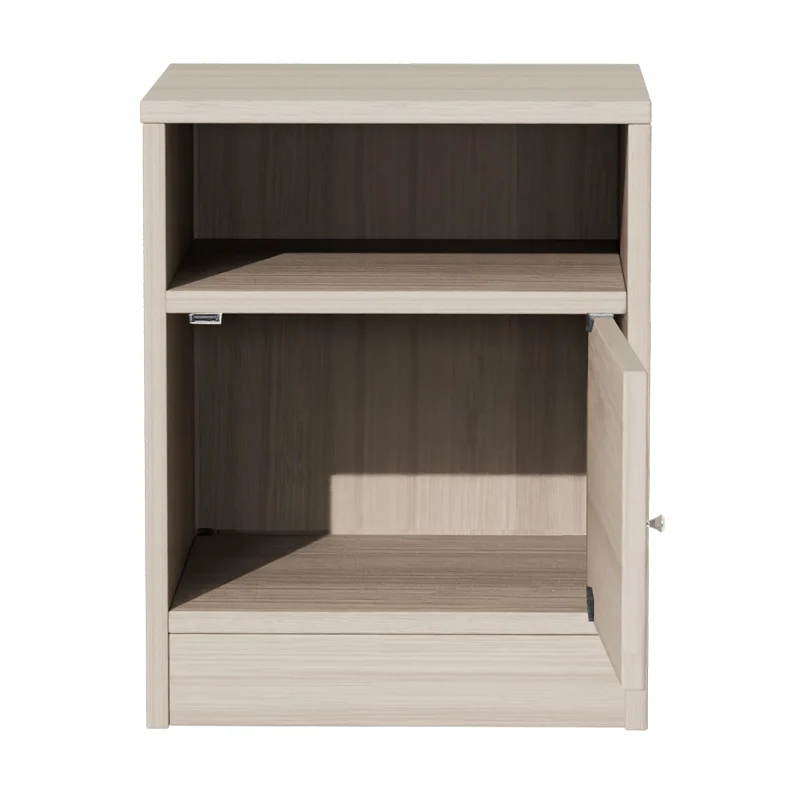 Нощно шкафче Foly с шкаф от сив дъб 40x40x50см