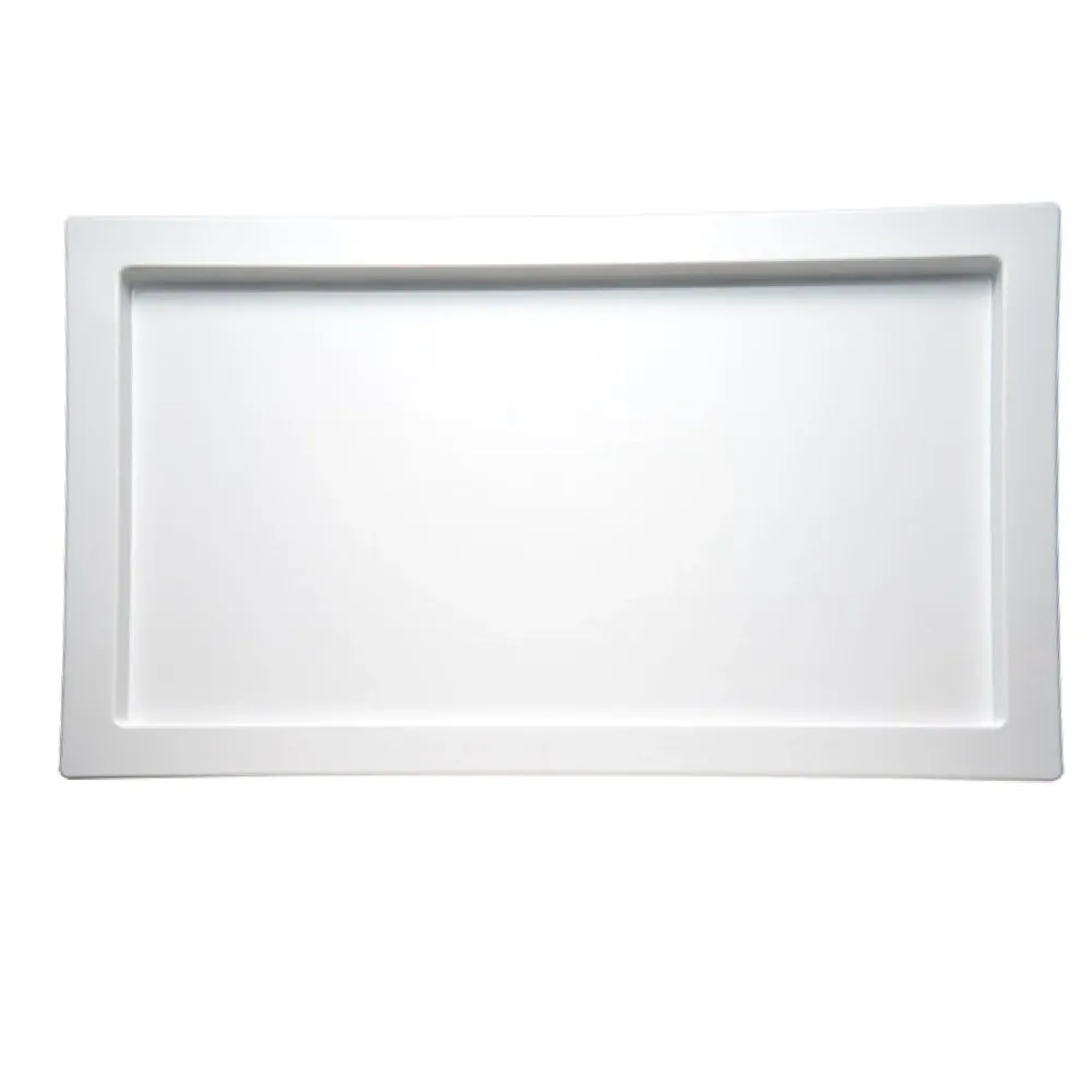 (6 бр.) Меламиново плато GN 1/1 - FRAMES - Меламин - 530x325mm - Височина: 20mm - Бял