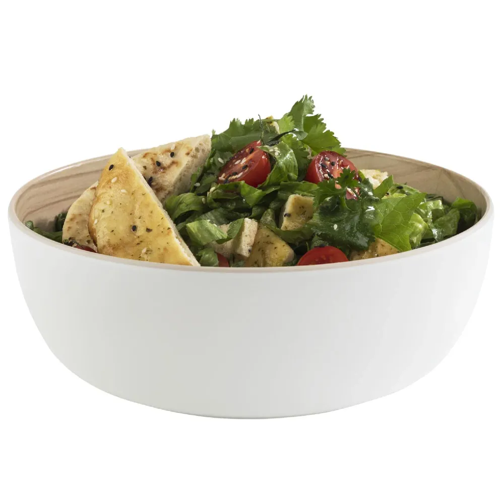 (6 бр.) Купа - FRIDA - Меламин - 1.8L - правоъгълна - 215x215mm - Дълбочина: 75mm - Бяло/Бежово