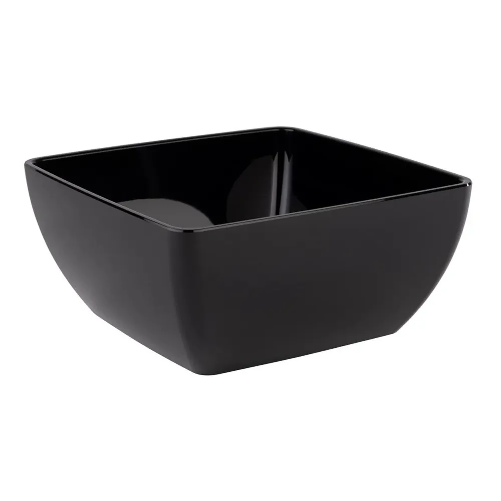 (6 бр.) Купа - FRIEDNLY - PET - 3.8L - правоъгълна - 250x250mm - Дълбочина: 120mm - Черно