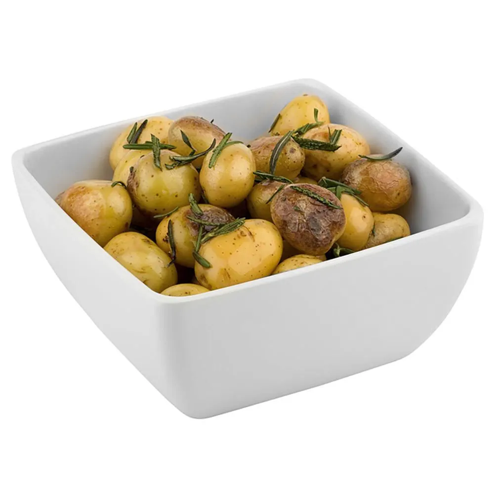 (6 бр.) Купичка - FRIENDLY - Рециклиран PET - 140ml - правоъгълна - 90x90mm - Дълбочина: 40mm - Бяло