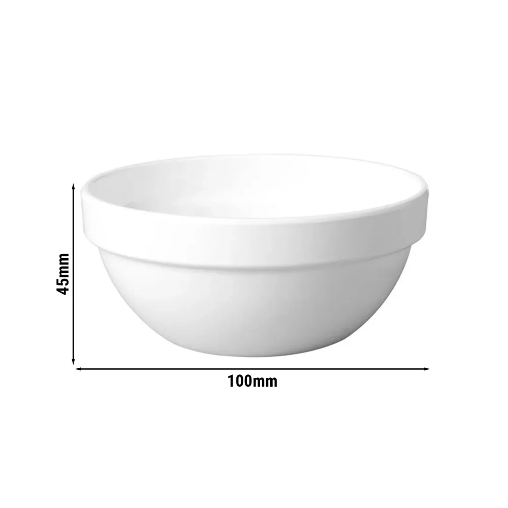 (6 бр.) Купичка - FRIENDLY - PET - 150ml - Ø 100mm - Дълбочина: 45mm - Бяло