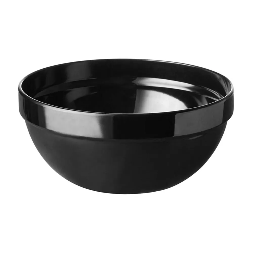 (6 бр.) Купа - FRIENDLY - PET - 1.8L - Ø 200mm - Дълбочина: 90mm - Черно