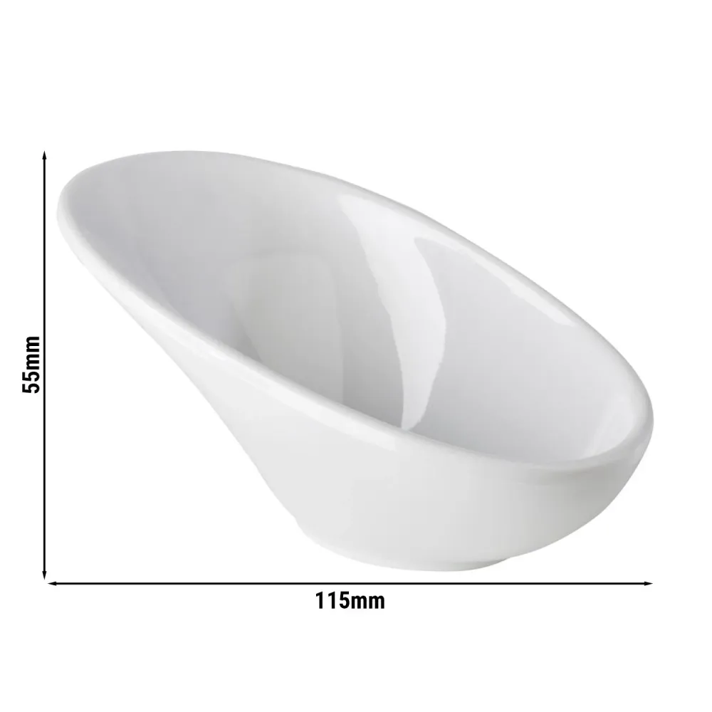(12 бр.) Купички за сос - FRIENDLY - PET - 40ml - 115x60mm - Бял