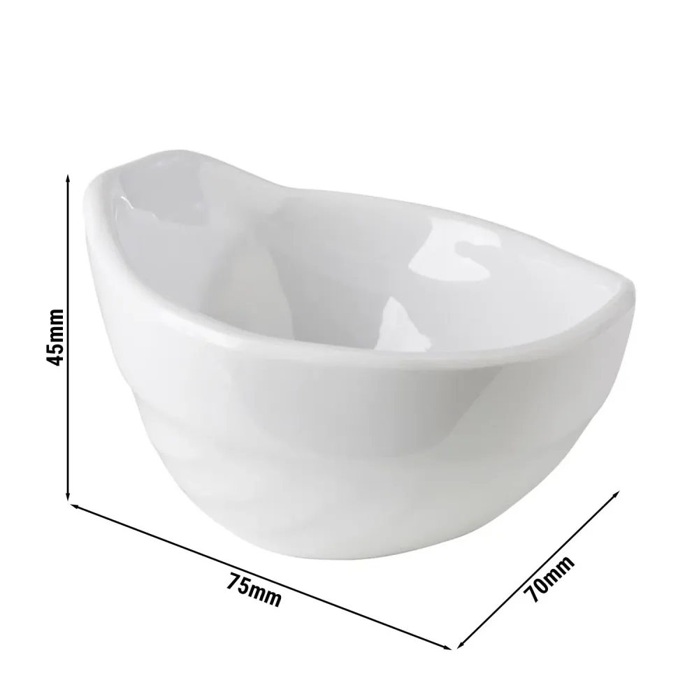 (12 бр.) Купички за сос - FRIENDLY - PET - 50ml - 75x70mm - Бял