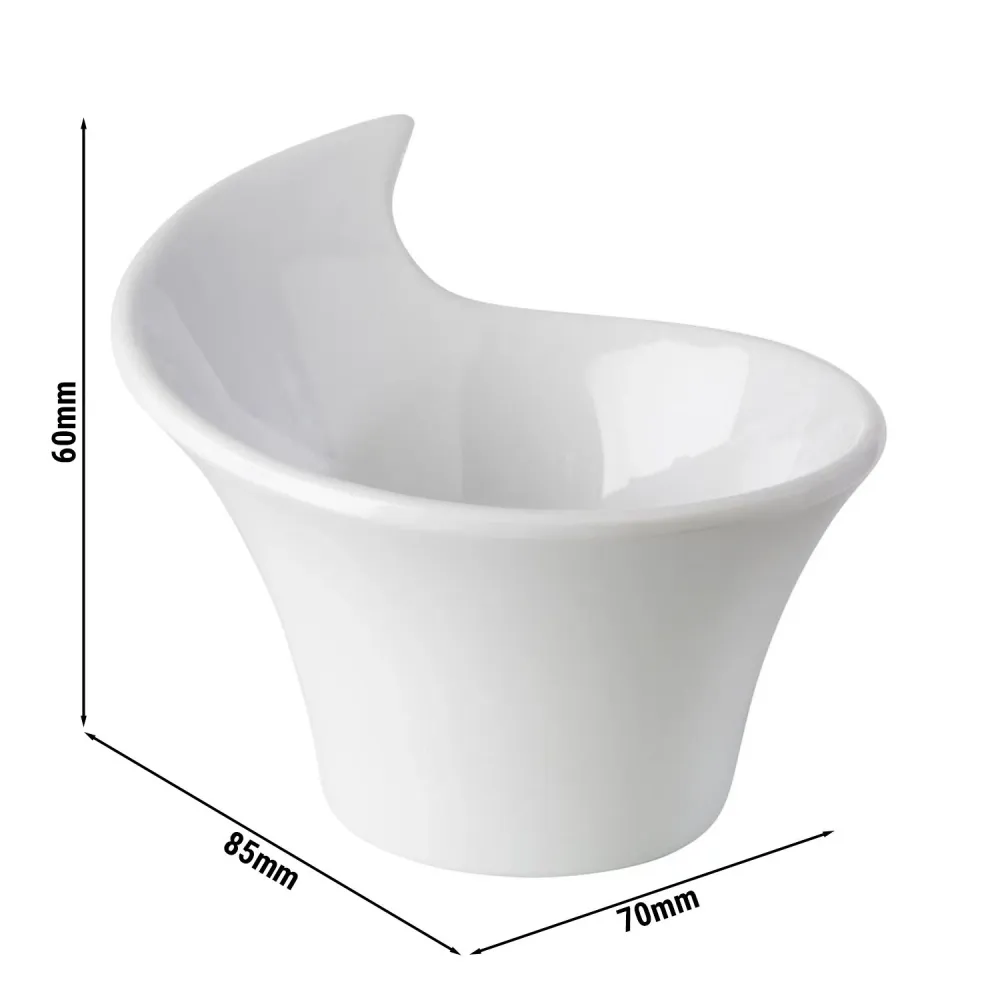 (12 бр.) Купички за сос с капаче - FRIENDLY - PET - 70ml - 85x70mm - Бял