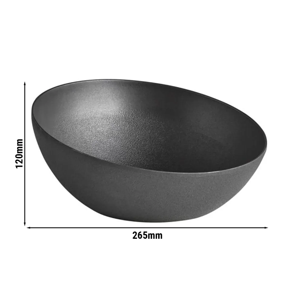 (6 бр.) Купа - FROSTFIRE - Алуминий - 1.9L - Ø 265mm - Дълбочина: 120mm - Черно