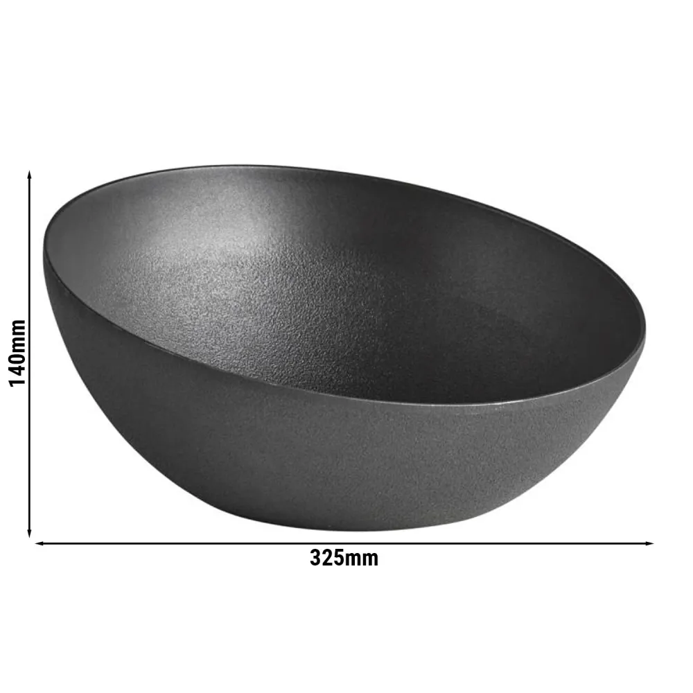 (6 бр.) Купа - FROSTFIRE - Алуминий - 3L - Ø 325mm - Дълбочина: 140mm - Черно