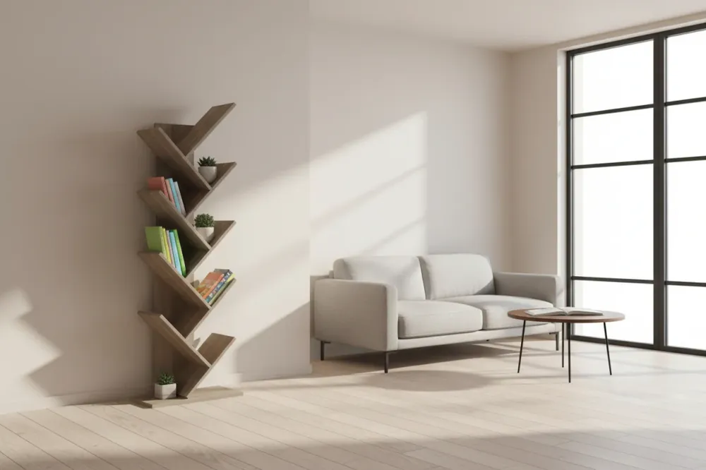 Етажерка за книги Fyllo сонома 50x25x141.5см