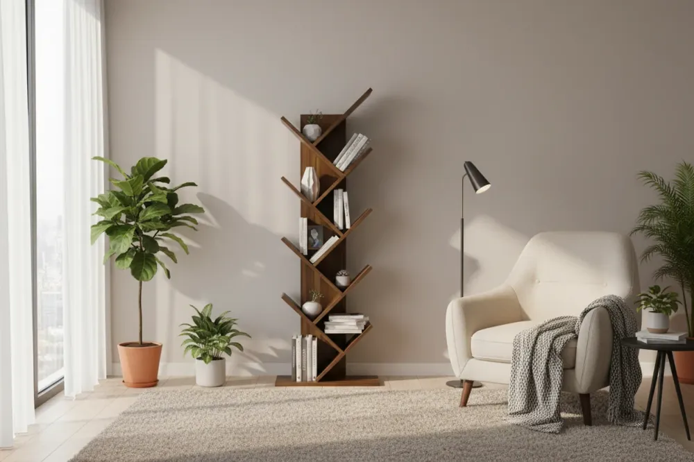Библиотека Fyllo орех 50x25x141.5 см