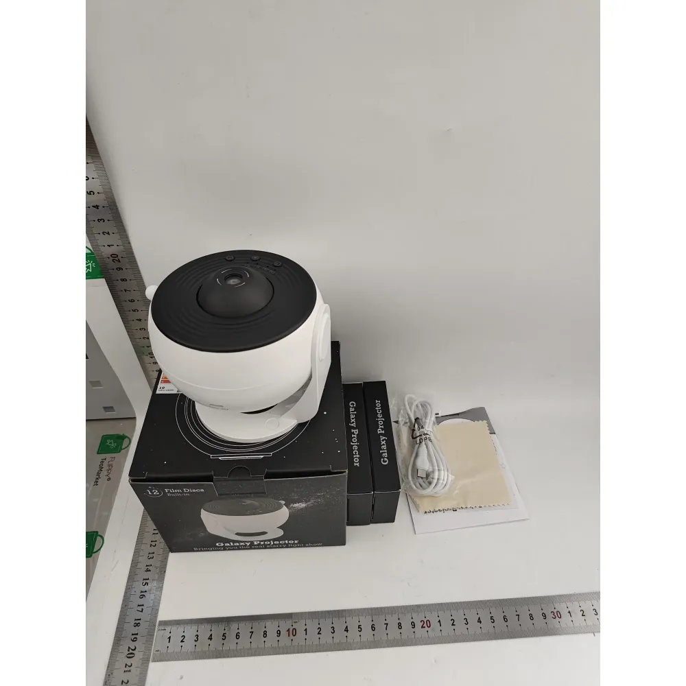 Лампа за проектор Galaxy, за спалня, тема „Звездно небе“, HD, 360-градусово въртене, 13 изображения, USB зареждане, 5 W, бяла