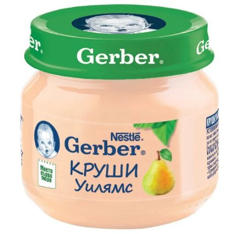 Gerber Пюре от круши, моето 1-во пюре, 6х80 гр