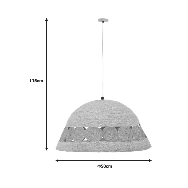 Плафон Gervi е27 естествен d50x110см