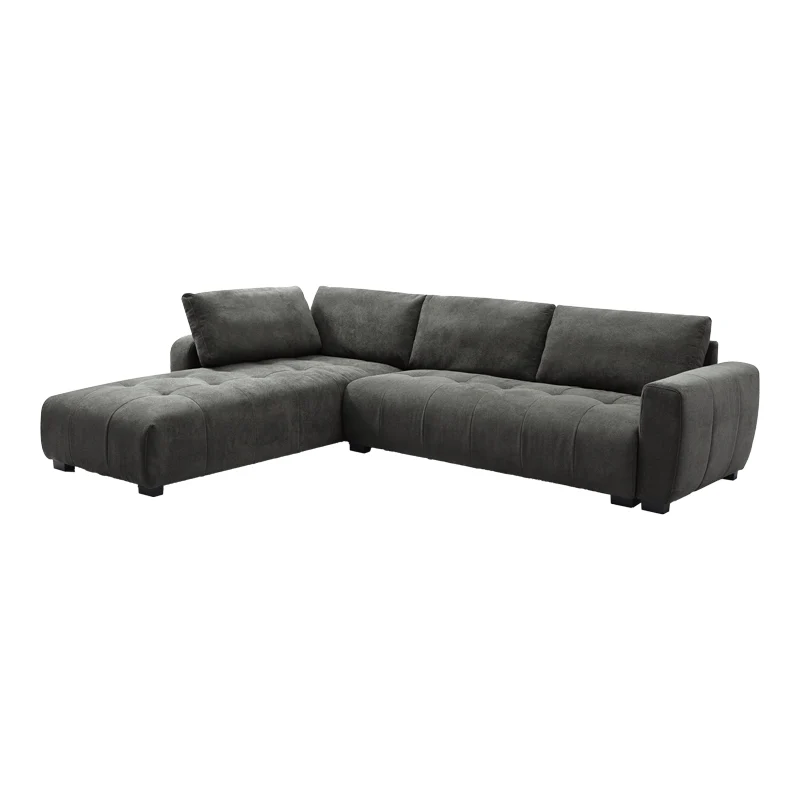 Обръщащ се диван Gianco плат в сив нюанс 298x208x85см