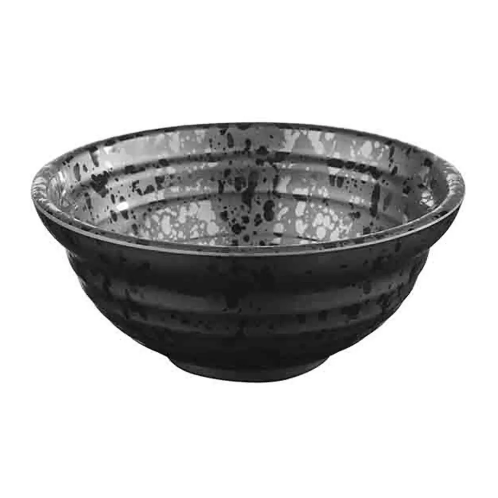 (6 бр.) Купичка - GLAMOUR - Меламин - 250ml - Ø 120mm - Дълбочина: 50mm - Черно