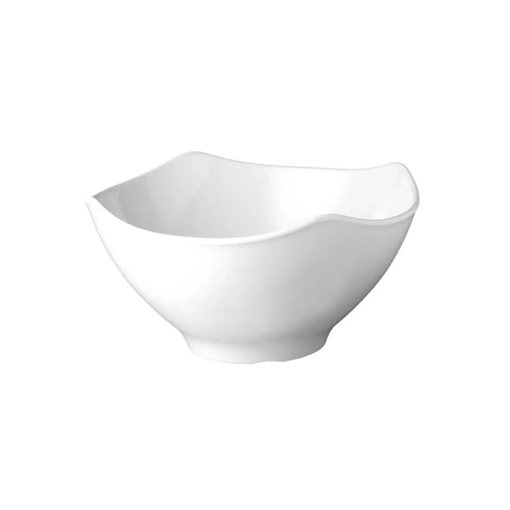 (6 бр.) Купа - GLOBAL BUFFET - Меламин - 3L - правоъгълна - 255x255mm - Дълбочина: 130mm - Бяло