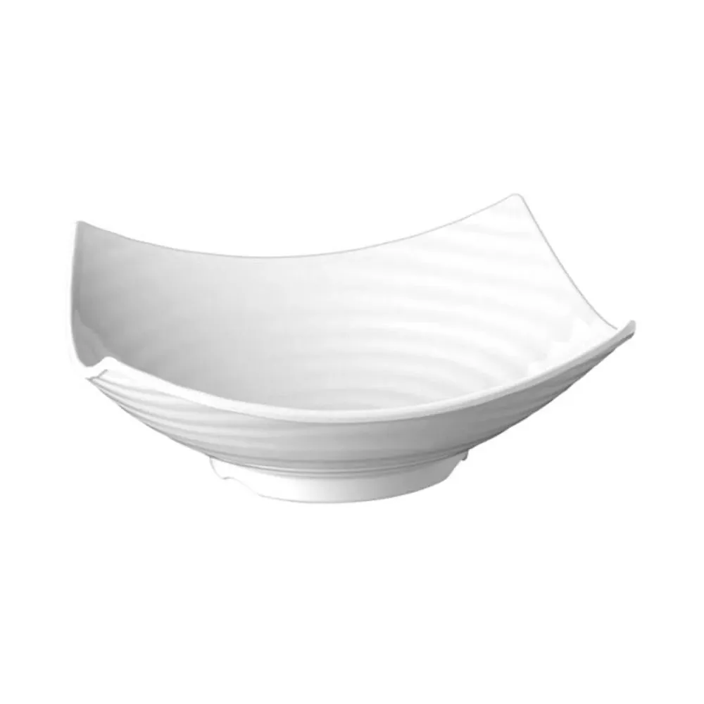 (6 бр.) Купа - GLOBAL BUFFET - Меламин - 3L - правоъгълна - 325x325mm - Дълбочина: 120mm - Бяло