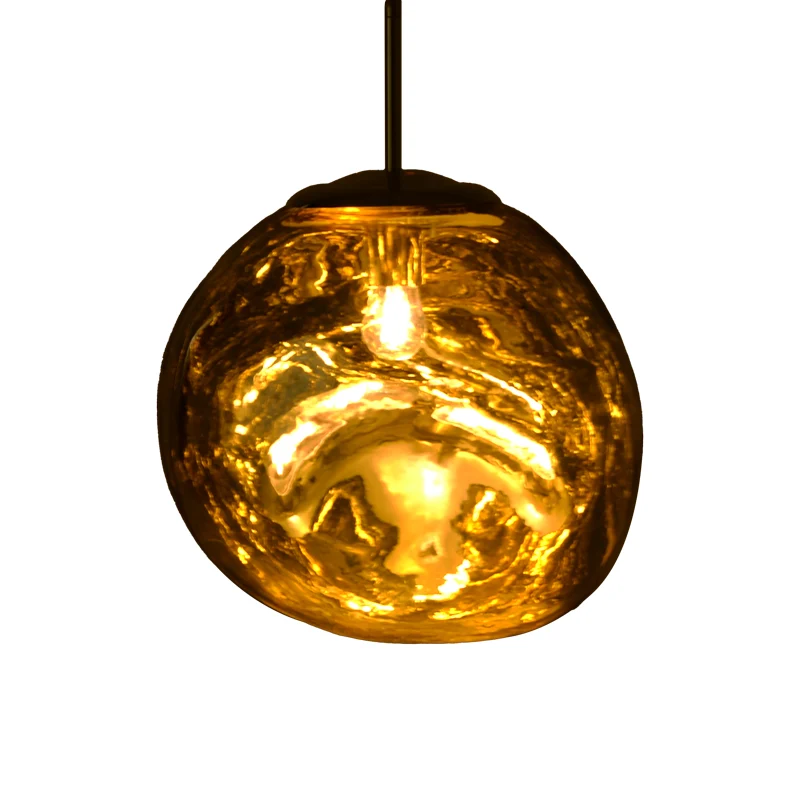Плафон Gloine E27 в златен цвят D28x60см