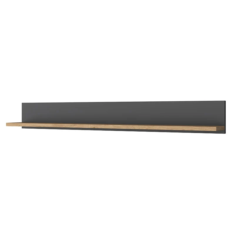 Работно бюро Goldie антрацит-естествен цвят 160x45x161.8cм
