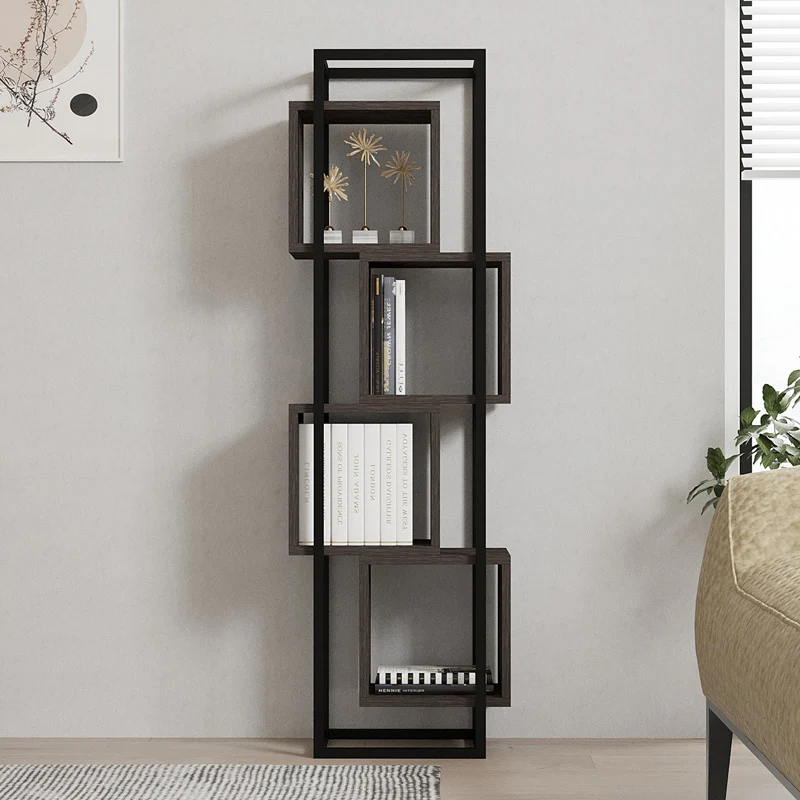 Етажерка Gridur цвят тъмен орех 44x29x140см
